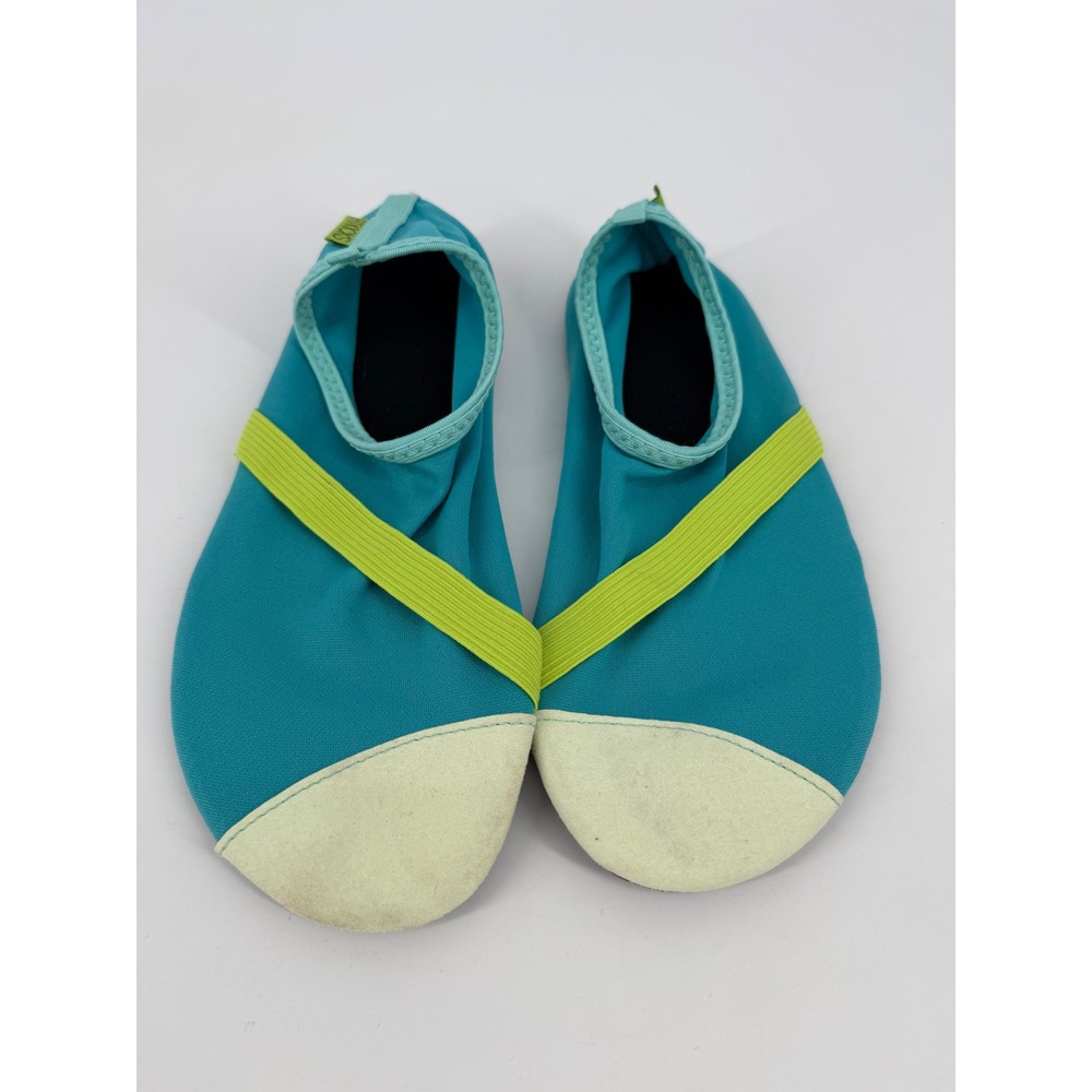 Fitkicks Womens Water Shoes Medium Teal Yoga Beach Travel Minimalist Barefoot
